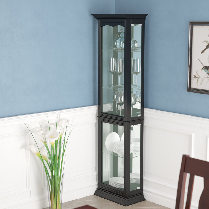 Astoria Grand Watkin Floor Standing Lighted Curio & Reviews